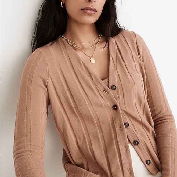 Madewell Ribbed Sweater-Knit Cardigan 2-Piece Set - Picture 3 of 7